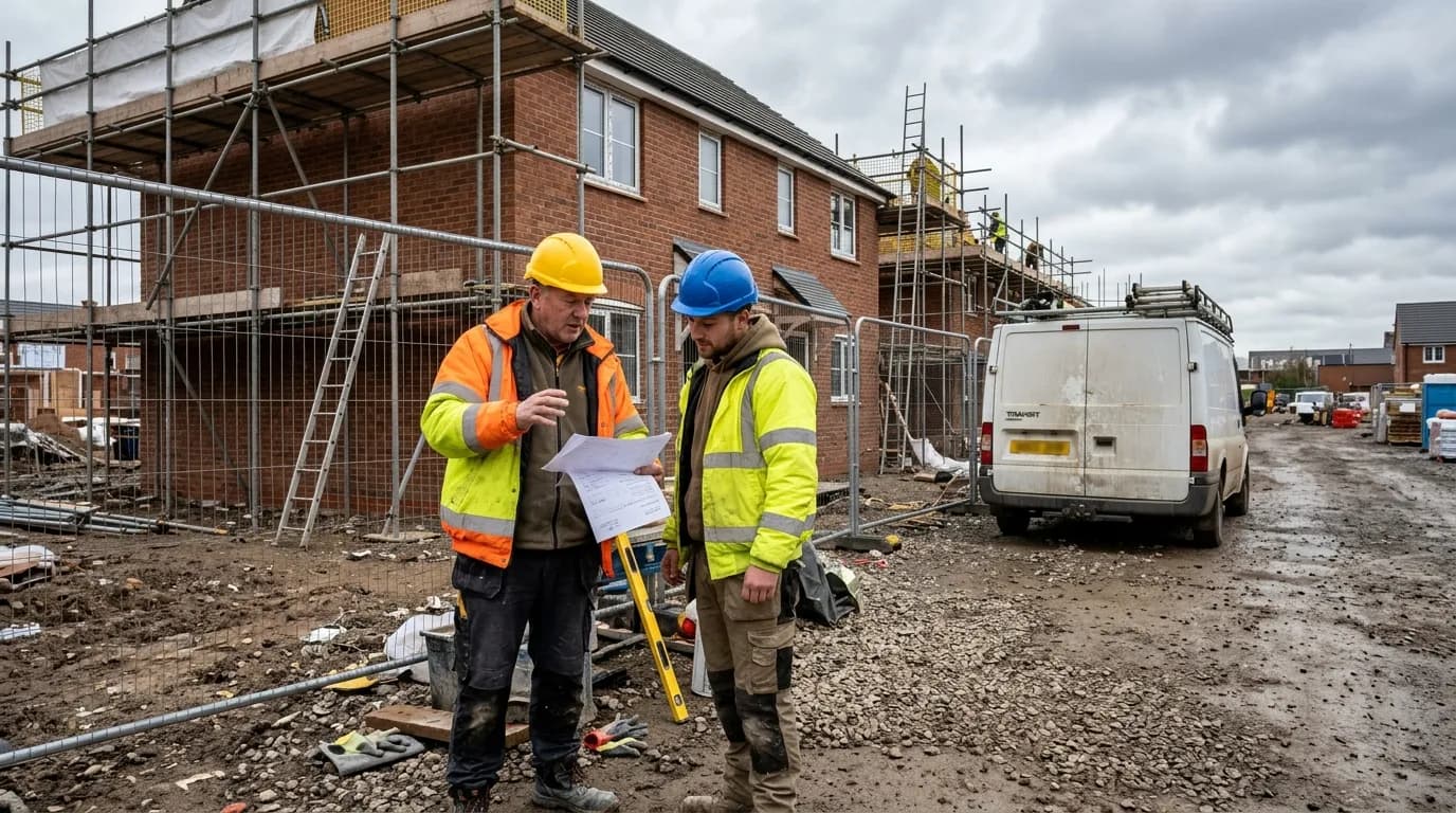 builder pricing a job that includes subcontract labour under CIS