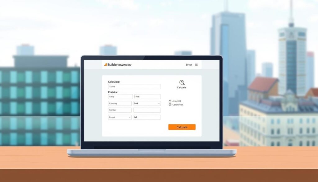 building cost calculator uk user interface