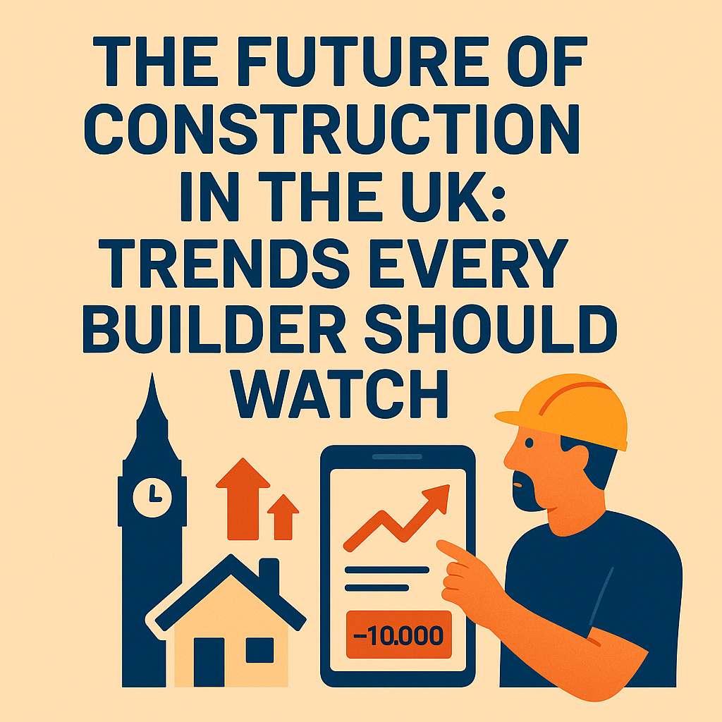The future of construction in the UK is being shaped by transformative trends that are redefining how projects are designed, built, and managed. Despite economic pressures, the industry outlook remains cautiously optimistic — the Construction Products Association forecasts output growth of around 1.9% in 2025 and 3.7% in 2026 (source). Similarly, the Construction Industry Training Board (CITB) projects an average 2.4% annual growth in construction output through 2028 (citb.co.uk).However, to sustain this growth, UK builders and contractors must adapt to rapid changes in technology, sustainability mandates, workforce dynamics, and regulatory frameworks. From smart digital tools to off-site building methods, the future of construction in the UK professionals face will demand greater efficiency, innovation, and resilience than ever before.