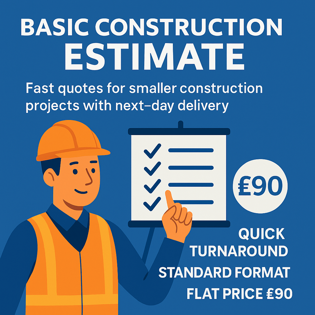 Basic Construction Estimate for Fast, Reliable Quotes 1 Basic Construction Estimate