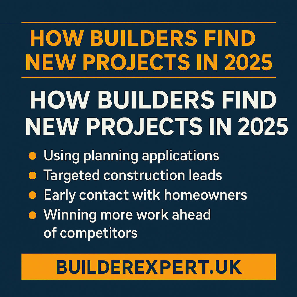 How Builders Find New Projects in 2025
