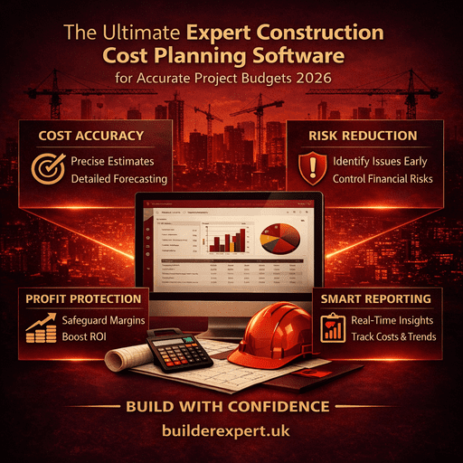 Infographic showing expert construction cost planning software for accurate residential project budgets in 2026