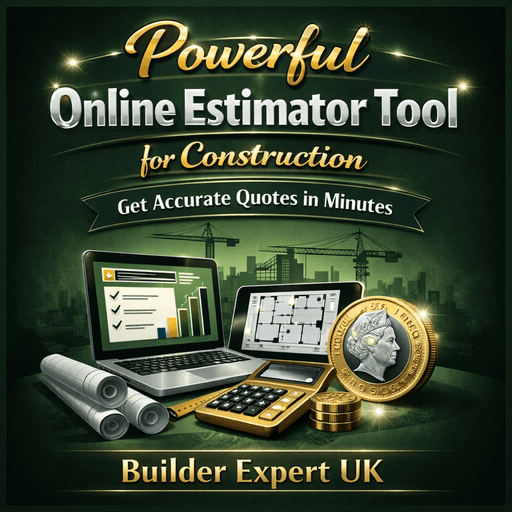 Powerful_Online_estimator_tool_for_construction_50 Online construction estimator tool infographic showing accurate building quotes in minutes UK