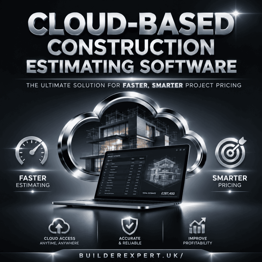 Cloud-Based Construction Estimating Software Cloud-Based Construction Estimating Software dashboard helping builders create faster estimates, improve pricing accuracy, and increase profitability through secure cloud access.
